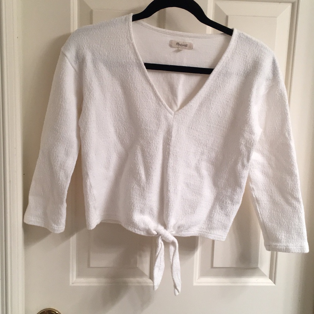MADEWELL TIE FRONT TOP